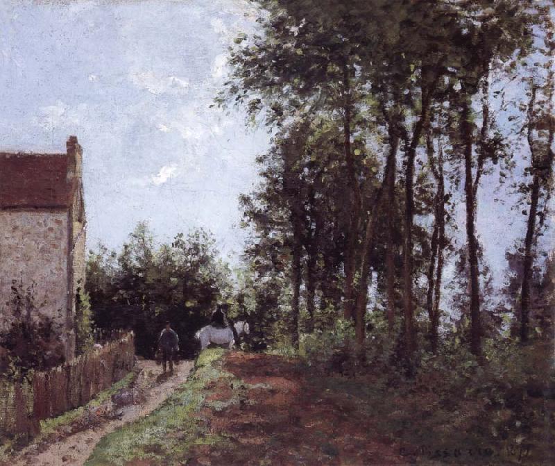 Camille Pissarro The Road near the farm La route pres de la ferme oil painting picture